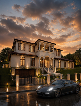The Hidden Valley Mansion is bringing a bit of Tuscany to Melbourne. Responding to the client’s brief, wanting a Tuscan inspired villa with a pool and garden to accompany the Italian feel, this house is as homely as it is stately.