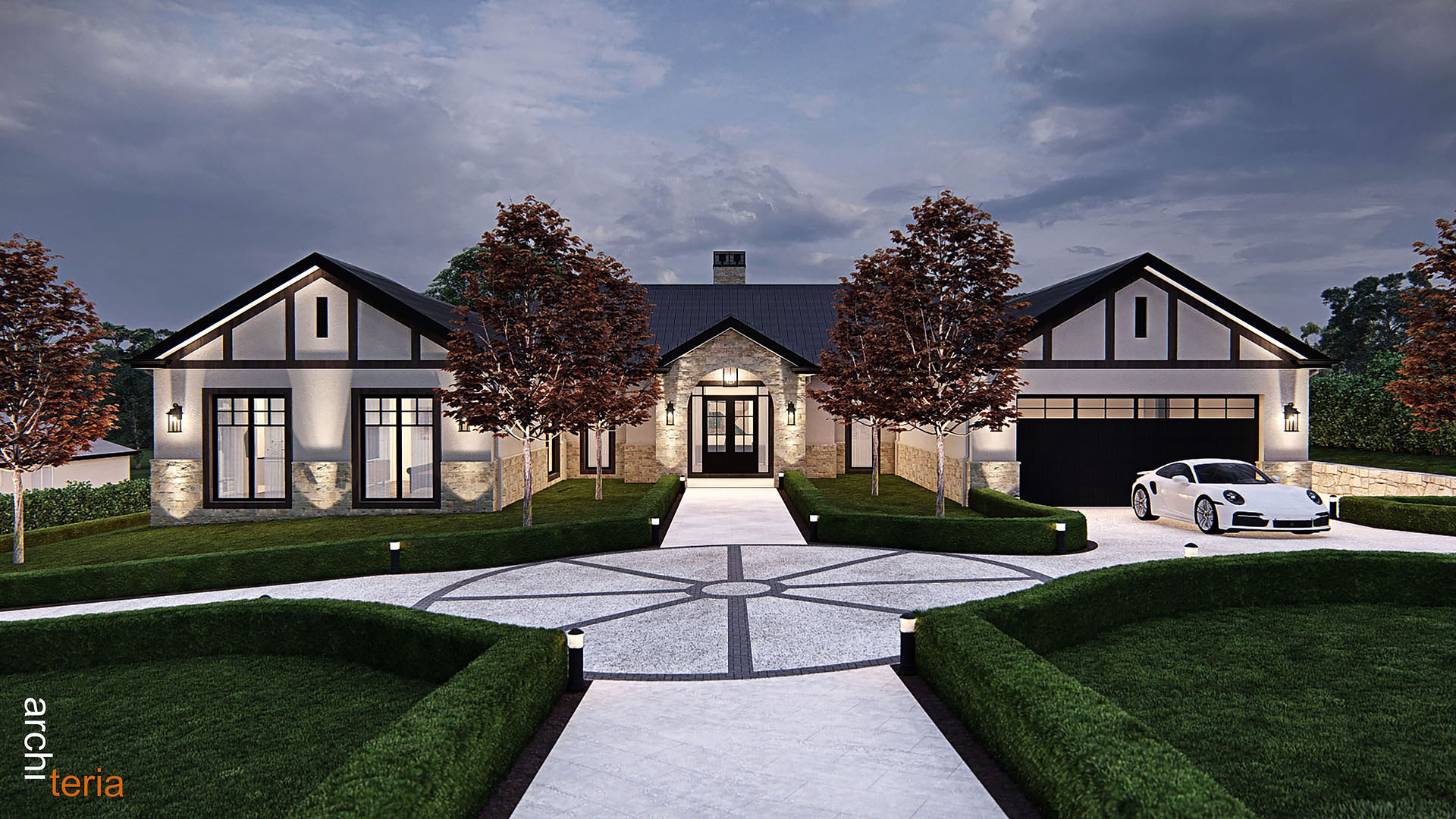 Tudor Classic Mansion Architects Dubai Abu Dhabi UAE