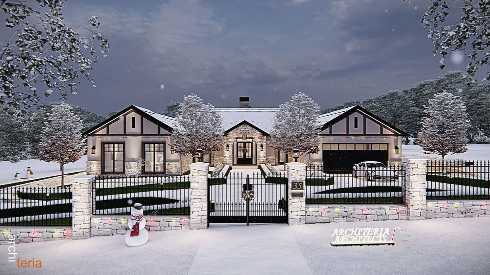 Modern Tudor Home by Architeria Architects in Melbourne - Christmas 2024