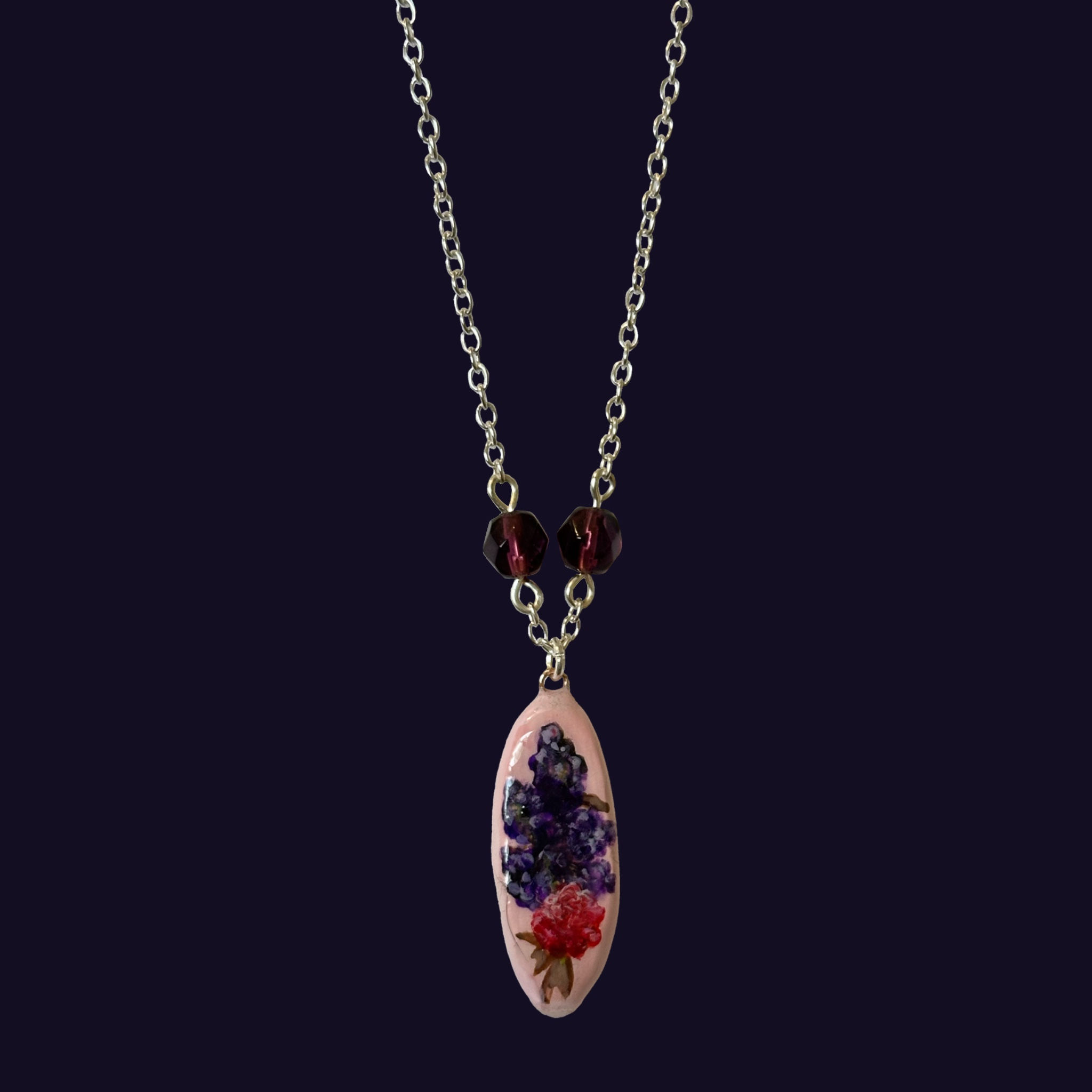 blackberry bushel necklace