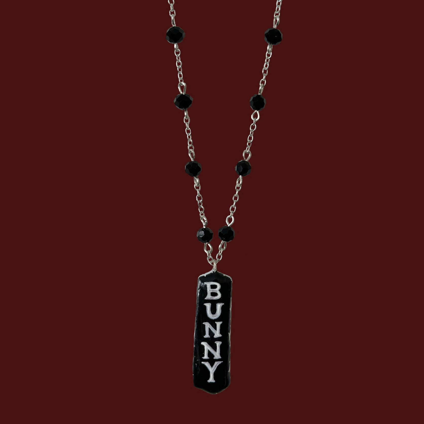 BUNNY title necklace