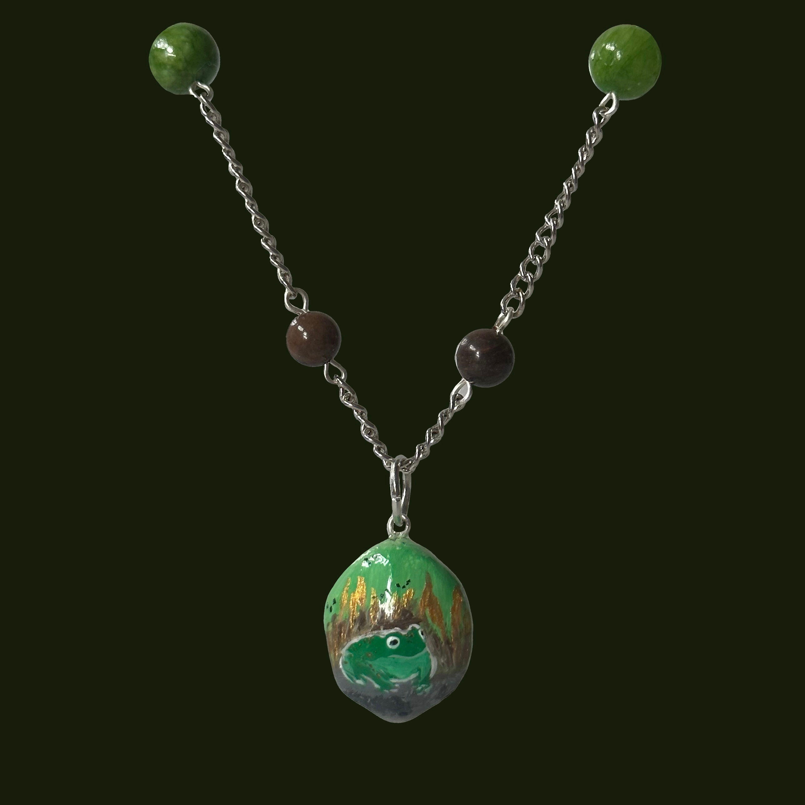 swamp frog necklace
