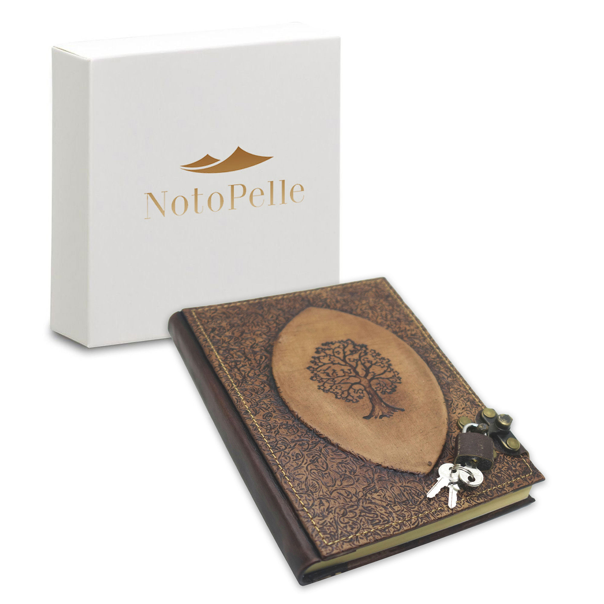 Notopelle Deri Defter - Hayat Ağacı (Sırdaş)