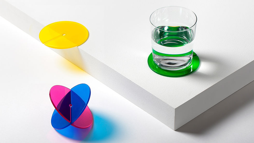 colorful coasters