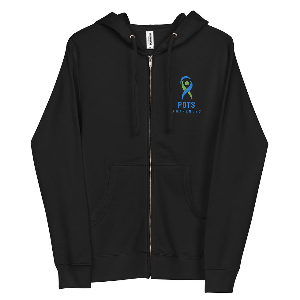 Thumbnail: Unisex fleece zip up hoodie