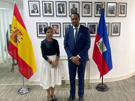 Haïti-Espagne-Coopération : Fructueuse rencontre entre l'ambassadeur Edson Louidor et Mme Erika Rodríguez de la Fondation Carolina