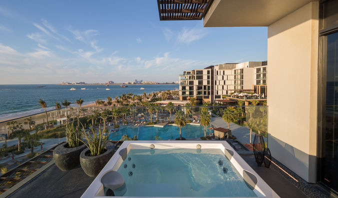 Caesars Palace Dubai suite pool