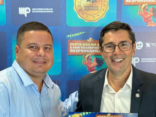 Nazaré reafirma seu compromisso com a gestão responsável ao receber o Selo de Transparência nos Festejos Juninos 2025.