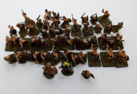 縮圖：56 x Metal Celtic Infantrymen Military Figurines Miniatures (1:72 Scale)