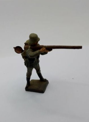 थंबनेल: Elastolin Lineol German Infantry 'Anti-Tank Rifle' (c.1930)