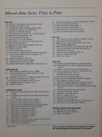 Thumbnail: Osprey Men-at-Arms #129 'Rome's Enemies 1: Germanics and Dacians' (1982, 1995)