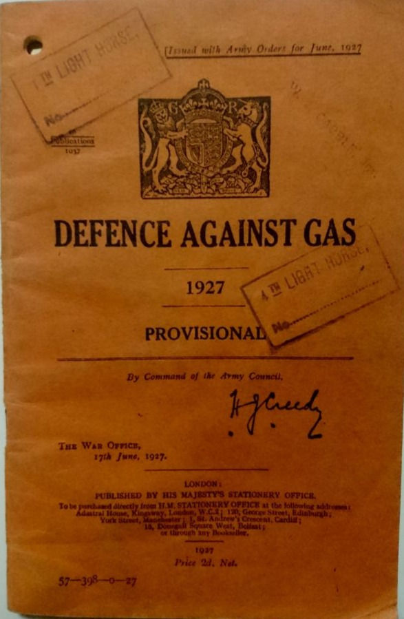 Defense against Gas (1927) By The War Office