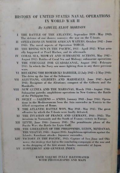 Miniatura: History of the United States Naval Operations in World War II Vol. 1-10, 14 & 15