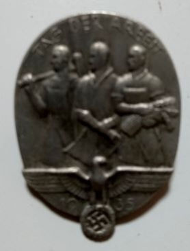 WHW Pin Badge 'Tag der Arbeit 1935'