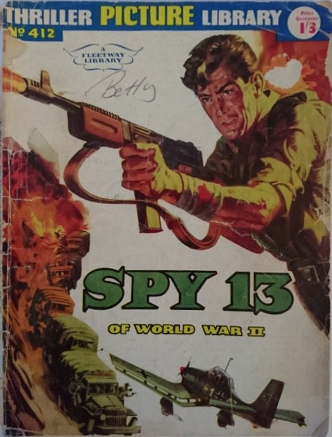 サムネイル： Thriller Picture Library #412 'Spy 13 of World War 2' (1962)