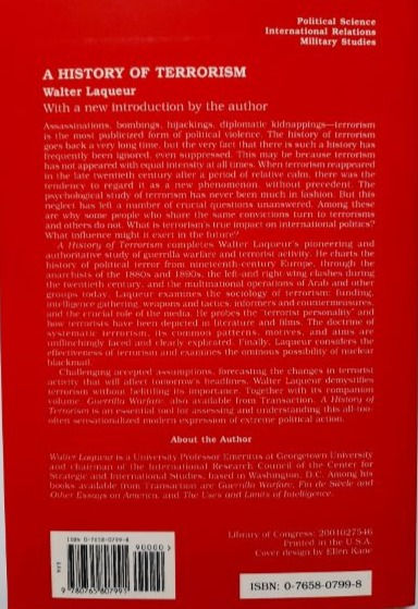 Thumbnail: A History of Terrorism (2002) By Walter Laqueur