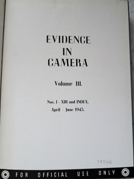 Thumbnail: Evidence In Camera Vol. I, III, IV (1942-43) By Air Ministry A.C.A.S.