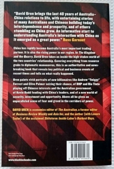 Miniatura: The Kingdom And The Quarry: China, Australia, Fear And... (2012) By David Uren