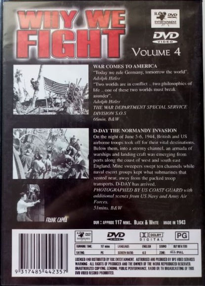 Thumbnail: Why We Fight Vol. 1-5 (c. 1940) DVD