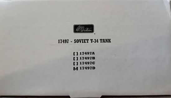 縮圖：Williams Britain (No.17497) WW2 Soviet T-34 tank (2004) 1:32 Scale