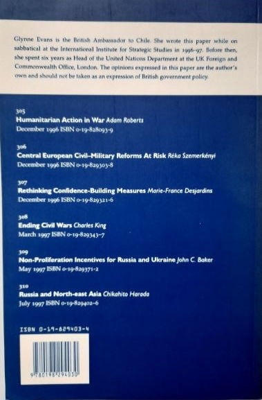 Miniature : IISS Adelphi Papers #311 'Responding To Crises in the African Great Lakes', 1997