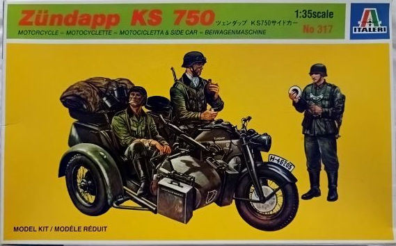 Italeri Models Zundapp KS 750 Motorbike and Side Car (1:35 Scale)