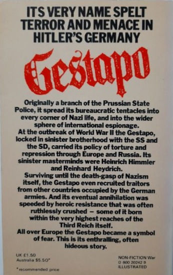 Миниатюра: Gestapo (1981, 1988) By Rupert Butler