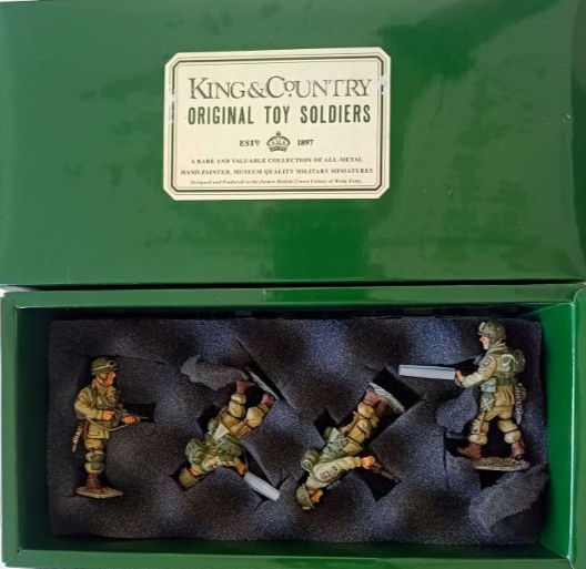 King & Country DD25 D'Day 'Fighting Patrol' 4 82 Airborne (1:30 scale)
