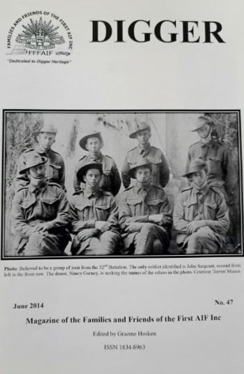 Digger: Families and Friends Of The First AIF
