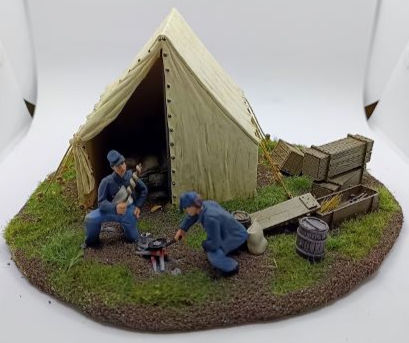 Frontline Figures U.S. Civil War Diorama Union Tent Camp Diorama