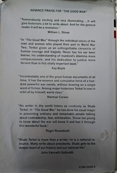 Thumbnail: The Good War: An Oral History Of World War Two (1984) By Studs Terkel