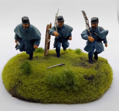 Frontline Figures U.S. Civil War 3x Union Infantryman March Diorama