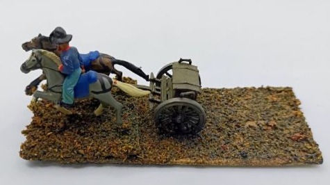 1x U.S. Civil War Confederate Infantry Lead Mounted Supply (1:60 Scale)