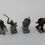 Miniatura: 4 x Metal Ancient light Infantry Military Figurines Miniatures (1:72 Scale)