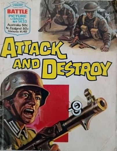 Miniatyrbild: Battle Picture Library #1433: 'Attack and Destroy' (1980)