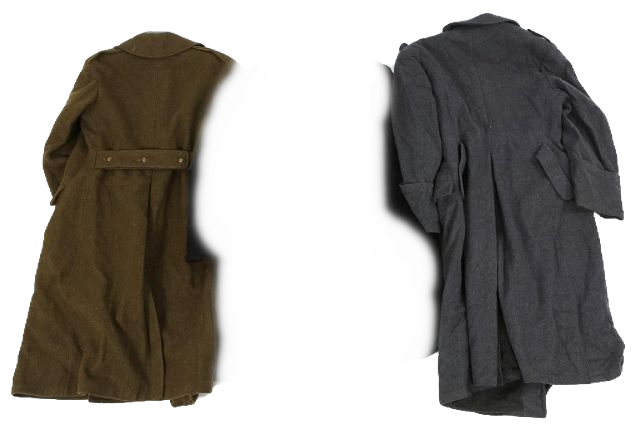 Pikkukuva: World War Two German and British Woolen Overcoats for Sale
