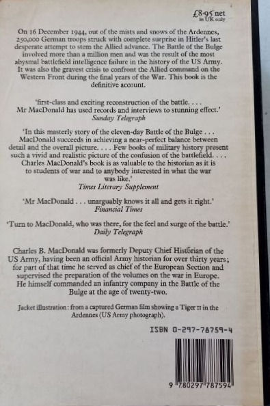 Thumbnail: The Battle Of The Bulge: The Definitive Account (1984) By Charles B. MacDonald