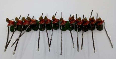 Miniatura: 13 x Metal Ancient Greek Phalanx Military Figurines Miniatures (1:72cm Scale)