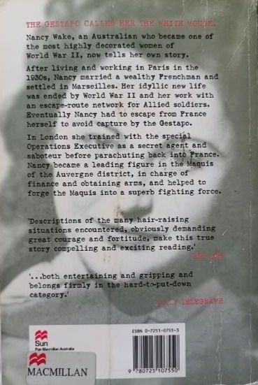 Pikkukuva: The White Mouse (1985, 1987, 1994, 1997) By Nancy Wake