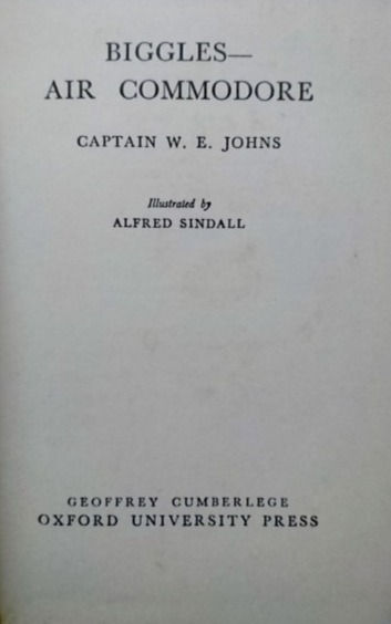 Миниатюра: Biggles Air Commodore (1948, 1950, 1952) By Captain W.E. Johns