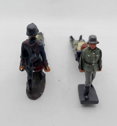 2x Elastolin Lineol German Stretcher Bearer Party (c.1930s)