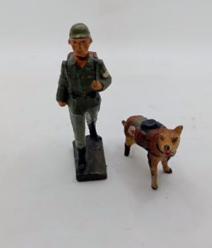 Elastolin Lineol German Red Cross and Rescue Dog (c.1930s)