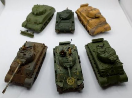 Miniatyrbilde: Six Assorted WWII Allied Tanks (1:72)
