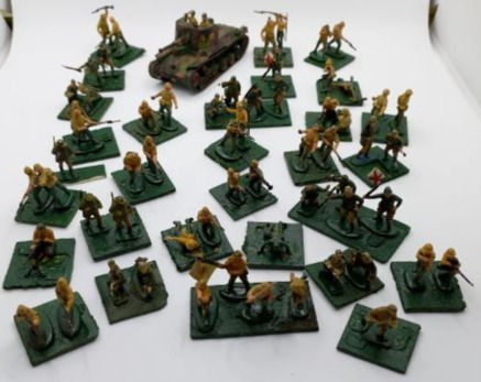 WWII Japanese Marine Forces With Type I 75mm Self-Propelled Gun (1:72 Scale)