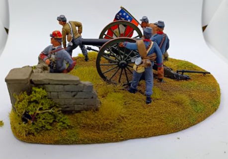 Miniatura: Frontline Figures U.S. Civil War Diorama Gun Crew Metal Toy Soldiers Figurines