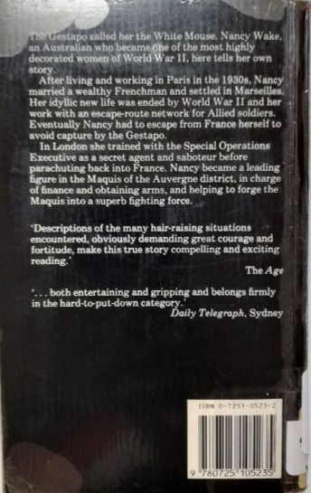 Pikkukuva: The White Mouse (1985, 1987, 1994, 1997) By Nancy Wake