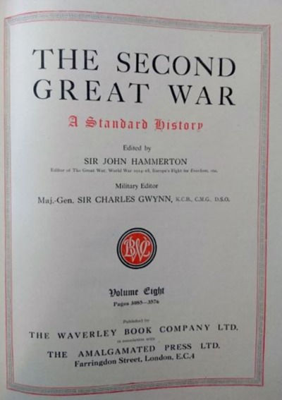 Миниатюра: The Second Great War: A Standard History (1946) By John Hammerton