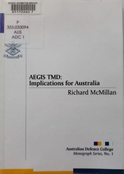 AEGIS TMD: Implications For Australia (2003) By Richard McMillan
