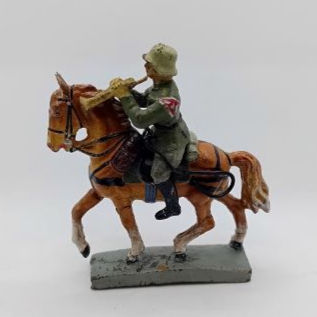 Thumbnail: Elastolin Lineol German Mounted Cavalryman (c.1930)