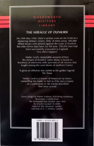 Miniatura: The Miracle of Dunkirk (1983, 1984, 1998) By Walter Lord